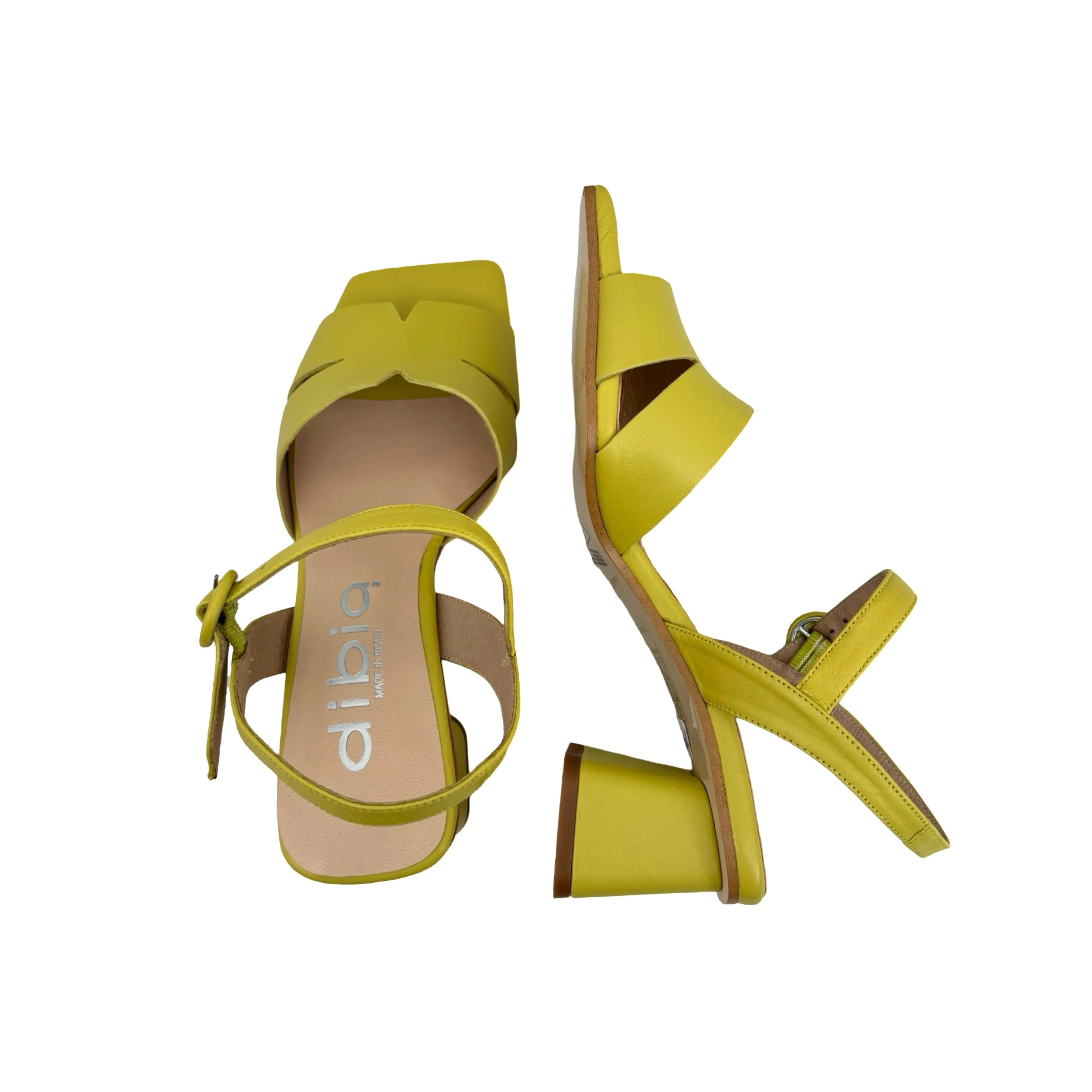 10320-8 Pomelo Yellow Block Heel Sandal