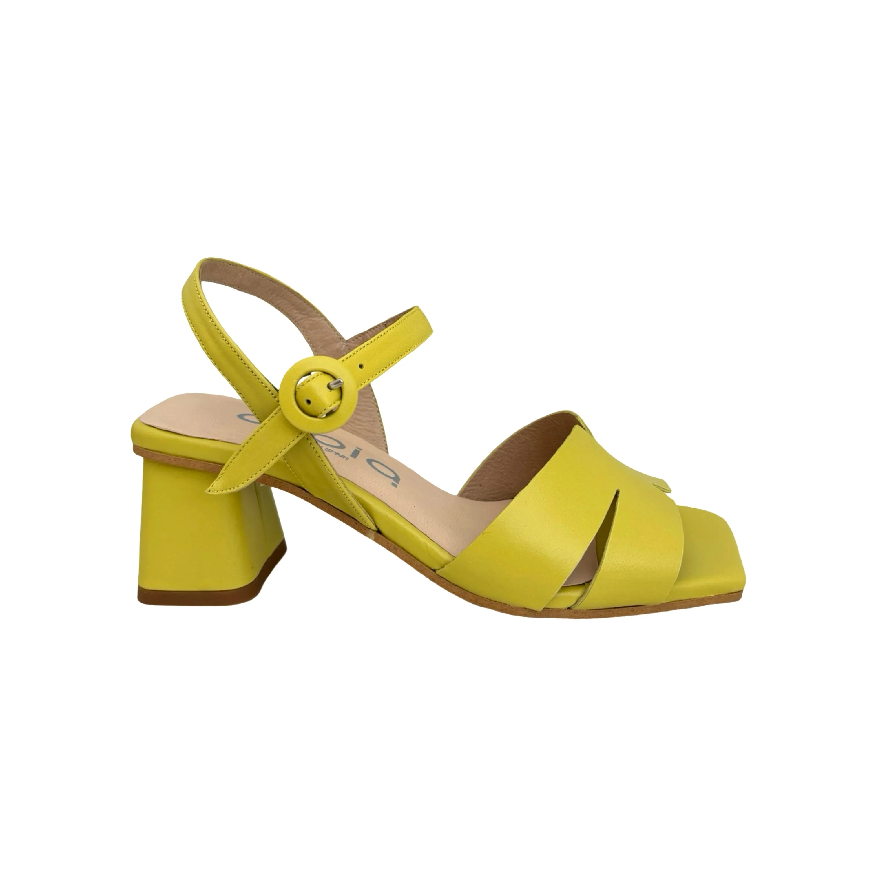 10320-8 Pomelo Yellow Block Heel Sandal