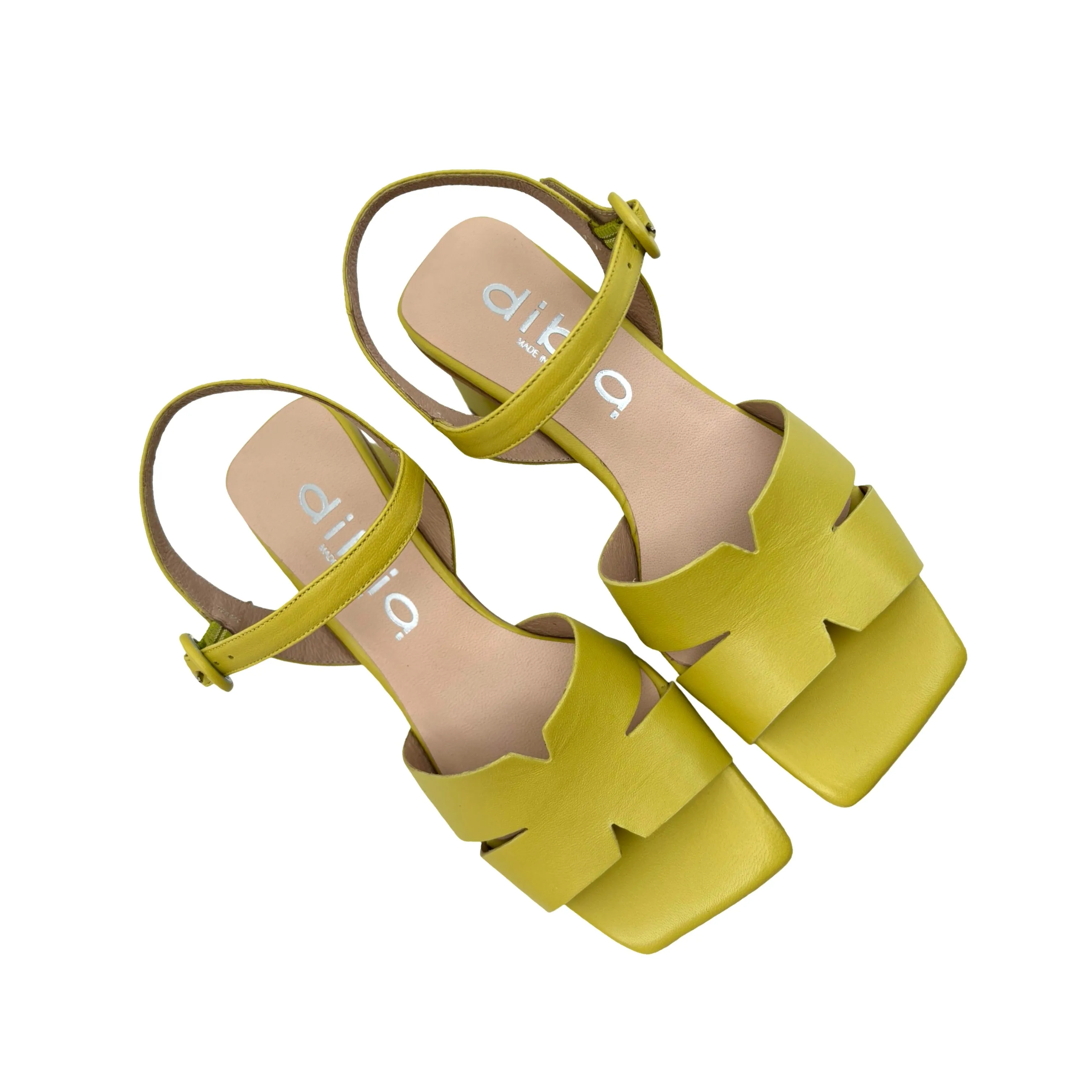 10320-8 Pomelo Yellow Block Heel Sandal