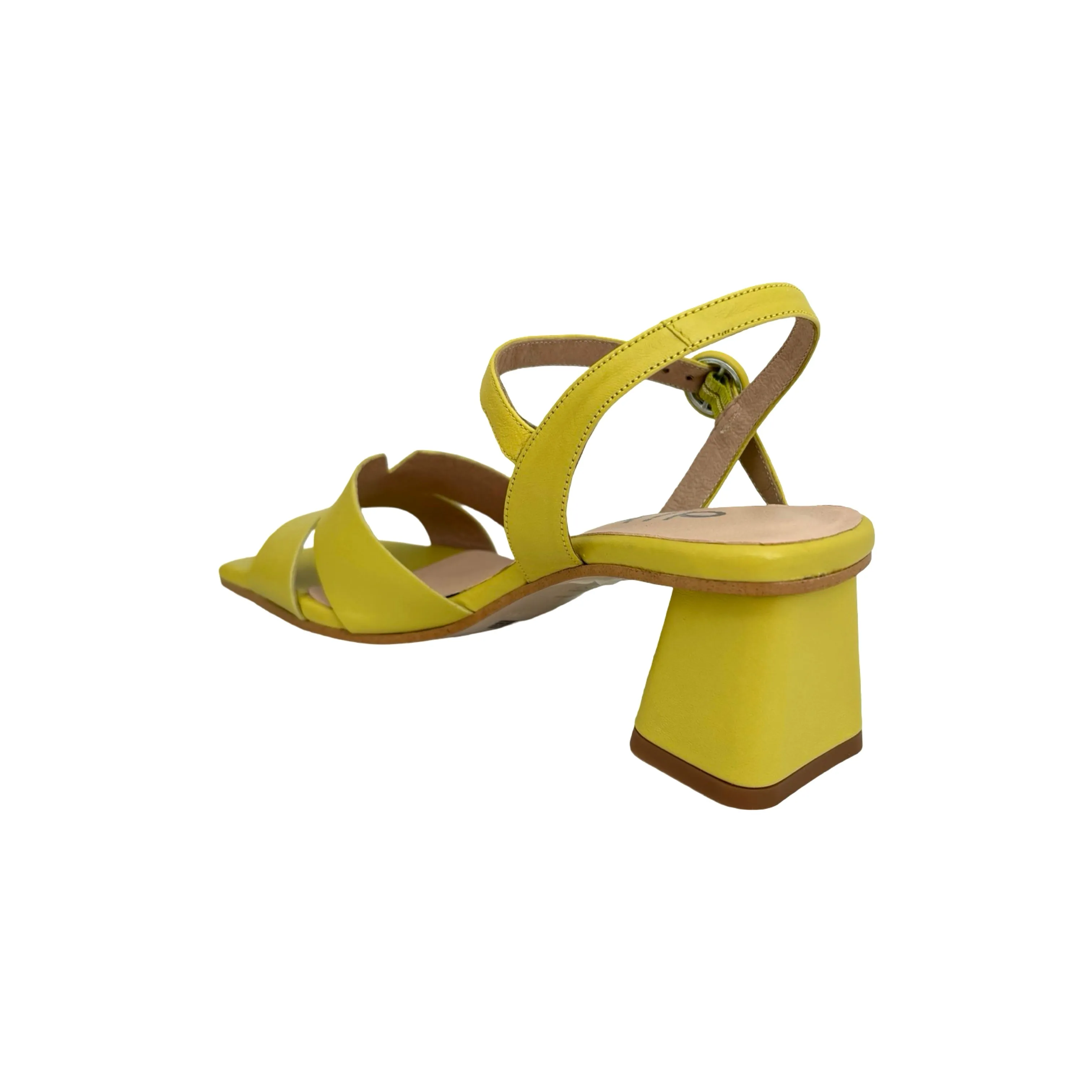 10320-8 Pomelo Yellow Block Heel Sandal
