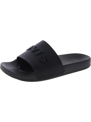 3D Womens Solid Synthetic Pool Slides