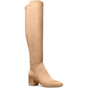 40F4BNMBFS Womens Logo Man Made Over-The-Knee Boots