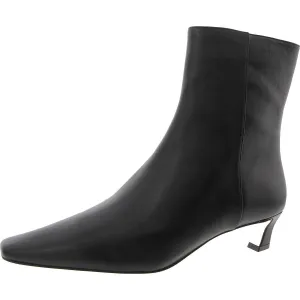 40F4CSMESL Womens Zipper Leather Booties