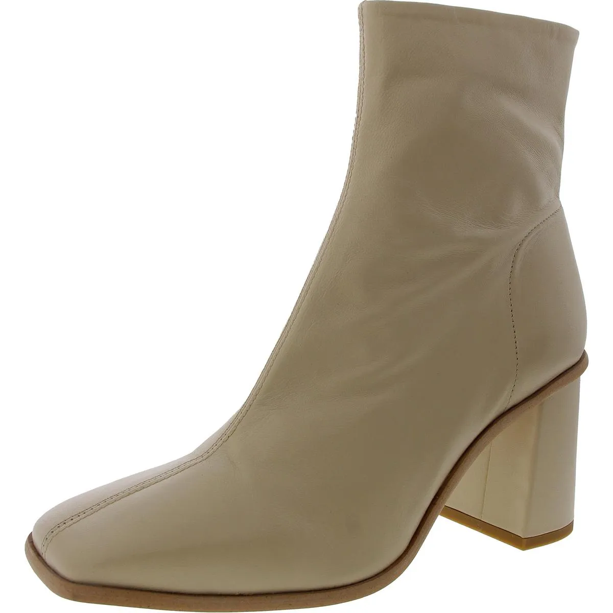 4433419 Womens Zipper Leather Ankle Boots