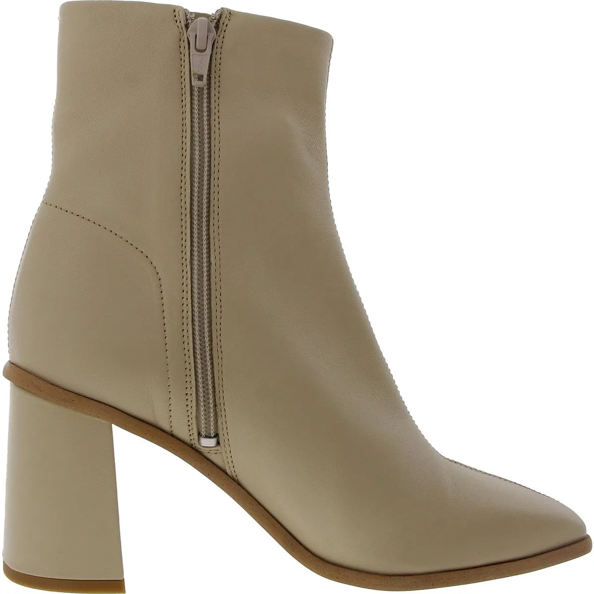 4433419 Womens Zipper Leather Ankle Boots