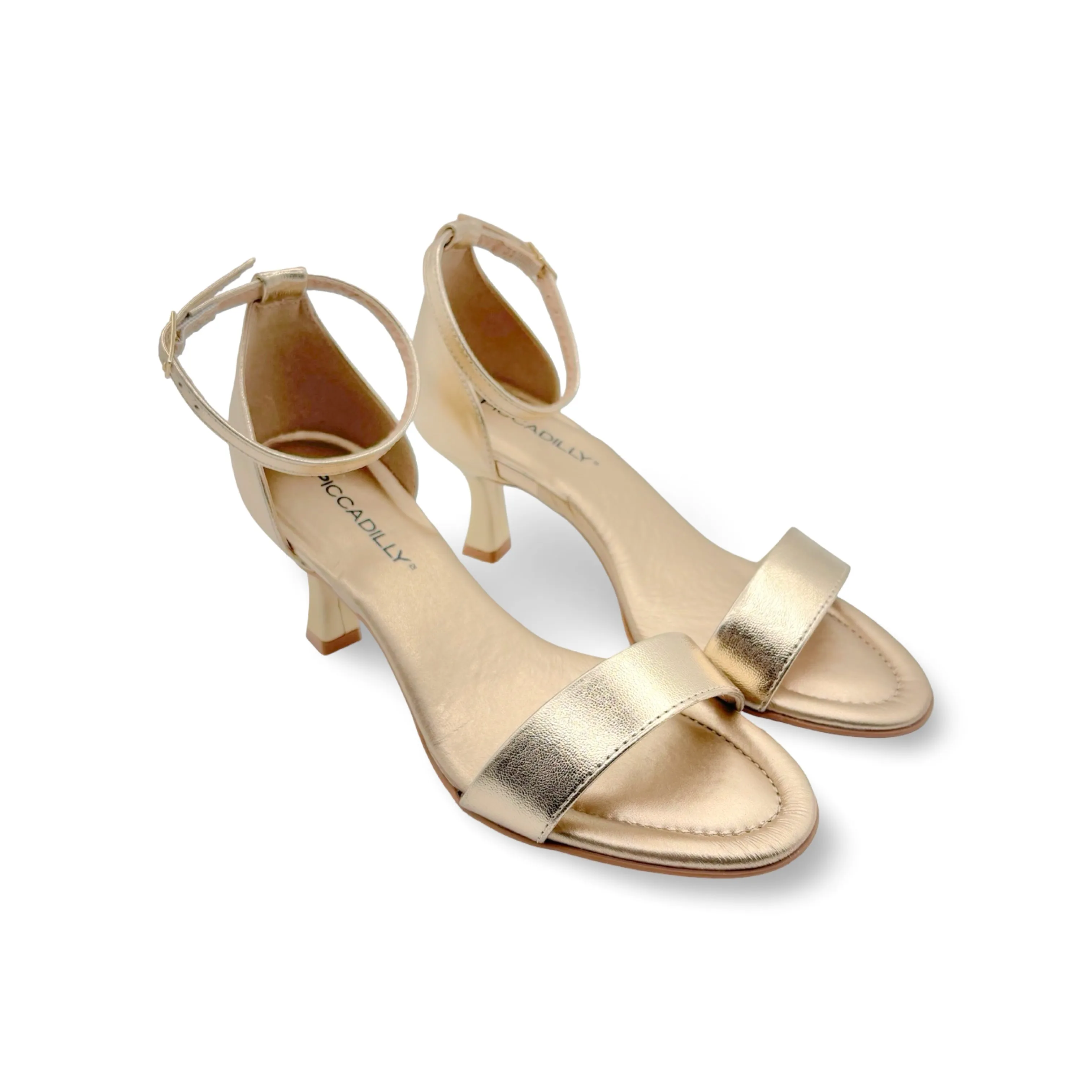 712004 Gold Dressy Sandal