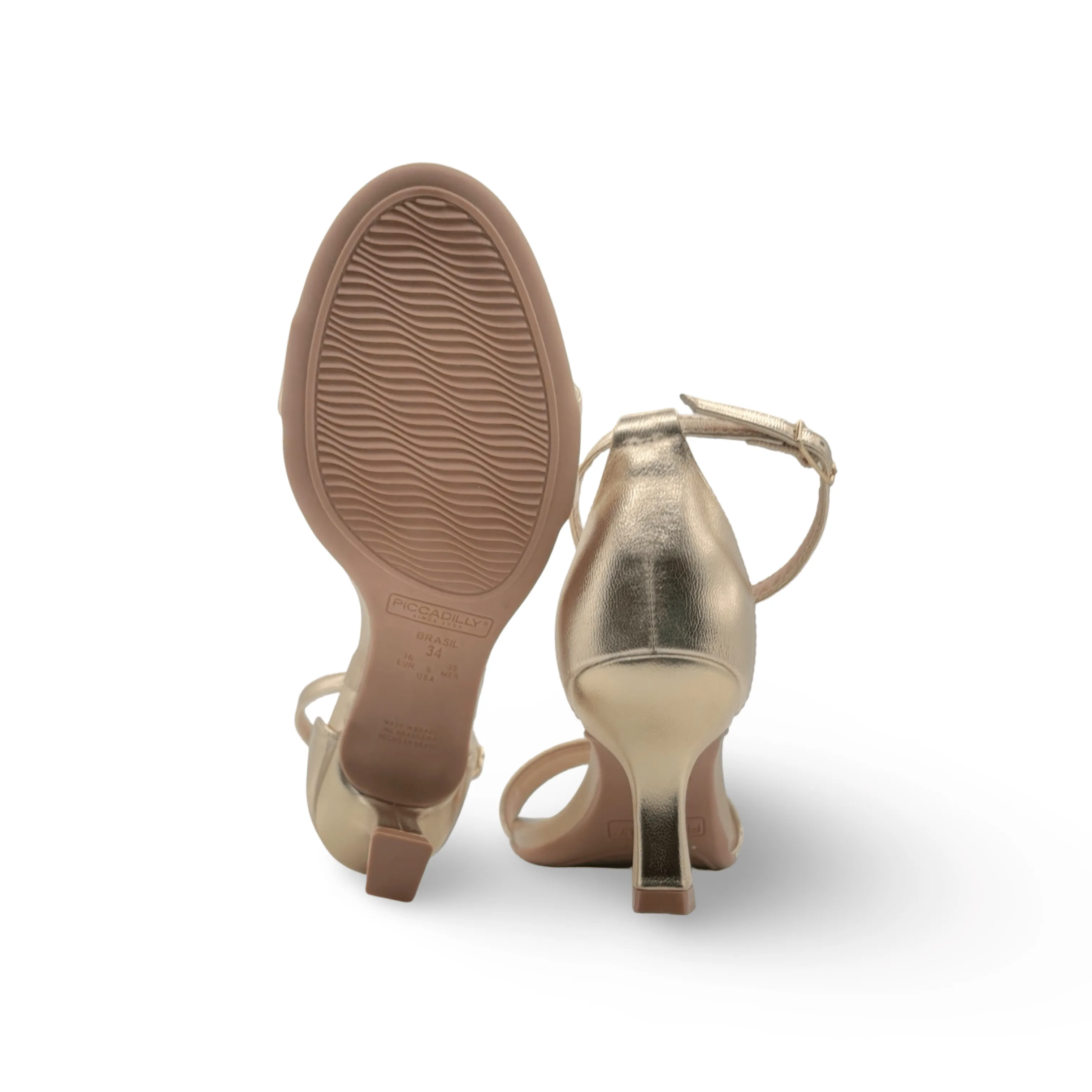 712004 Gold Dressy Sandal