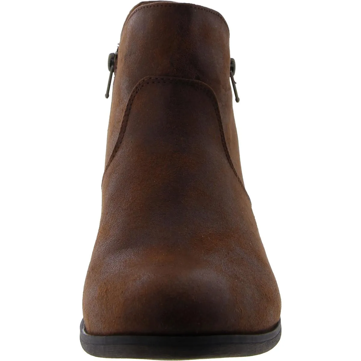 Abby Womens Padded Insole Block Heel Ankle Boots