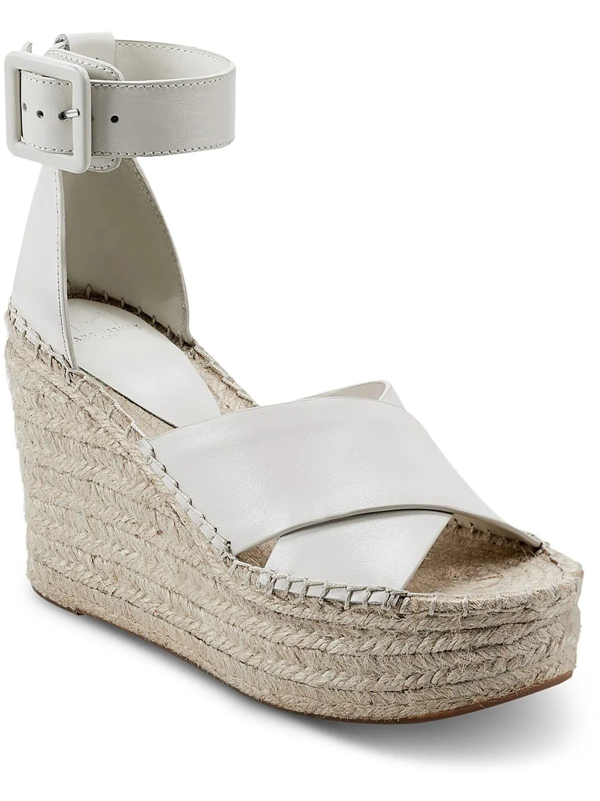 Able Womens Leather Criss-Cross Platform Sandals