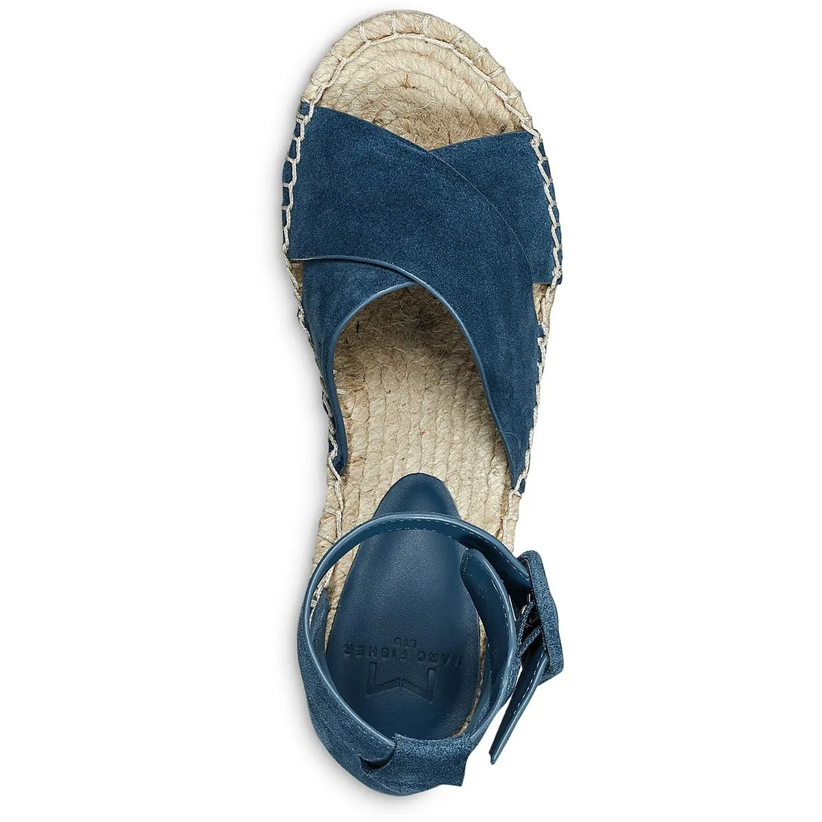 Able Womens Leather Criss-Cross Platform Sandals