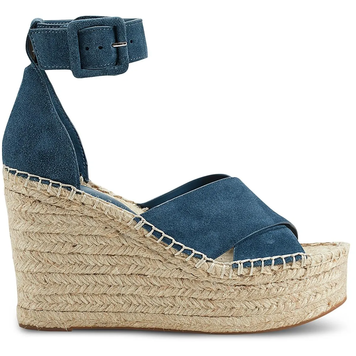 Able Womens Leather Criss-Cross Platform Sandals