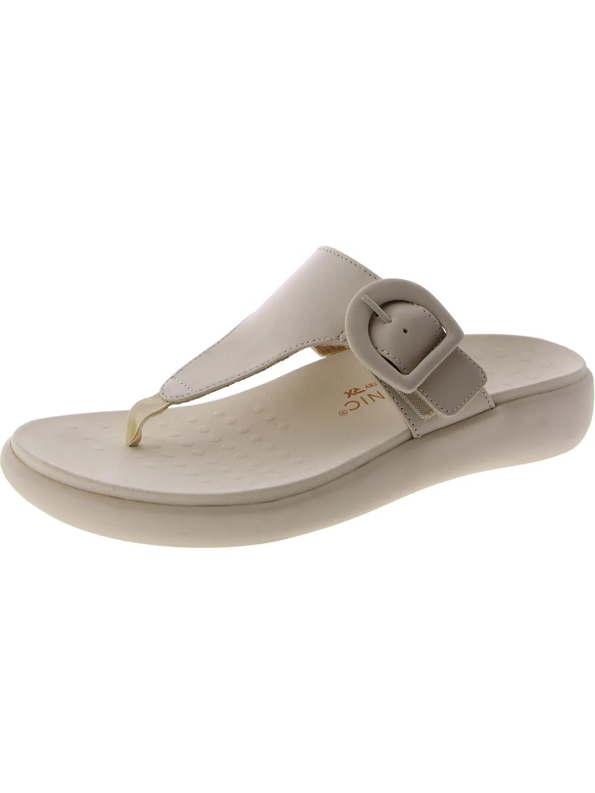 Activate RX Womens Suede Buckle T-Strap Sandals