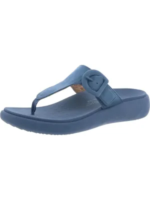 Activate RX Womens Suede Buckle T-Strap Sandals