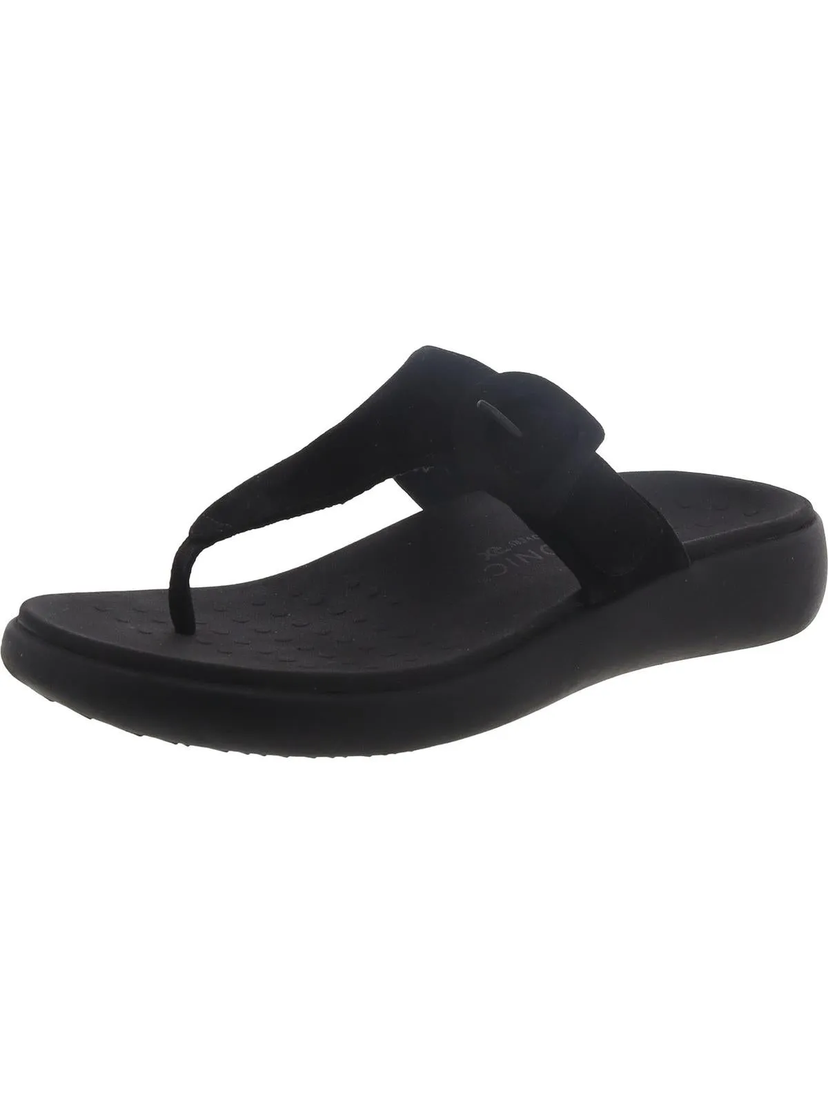 Activate RX Womens Suede Buckle T-Strap Sandals