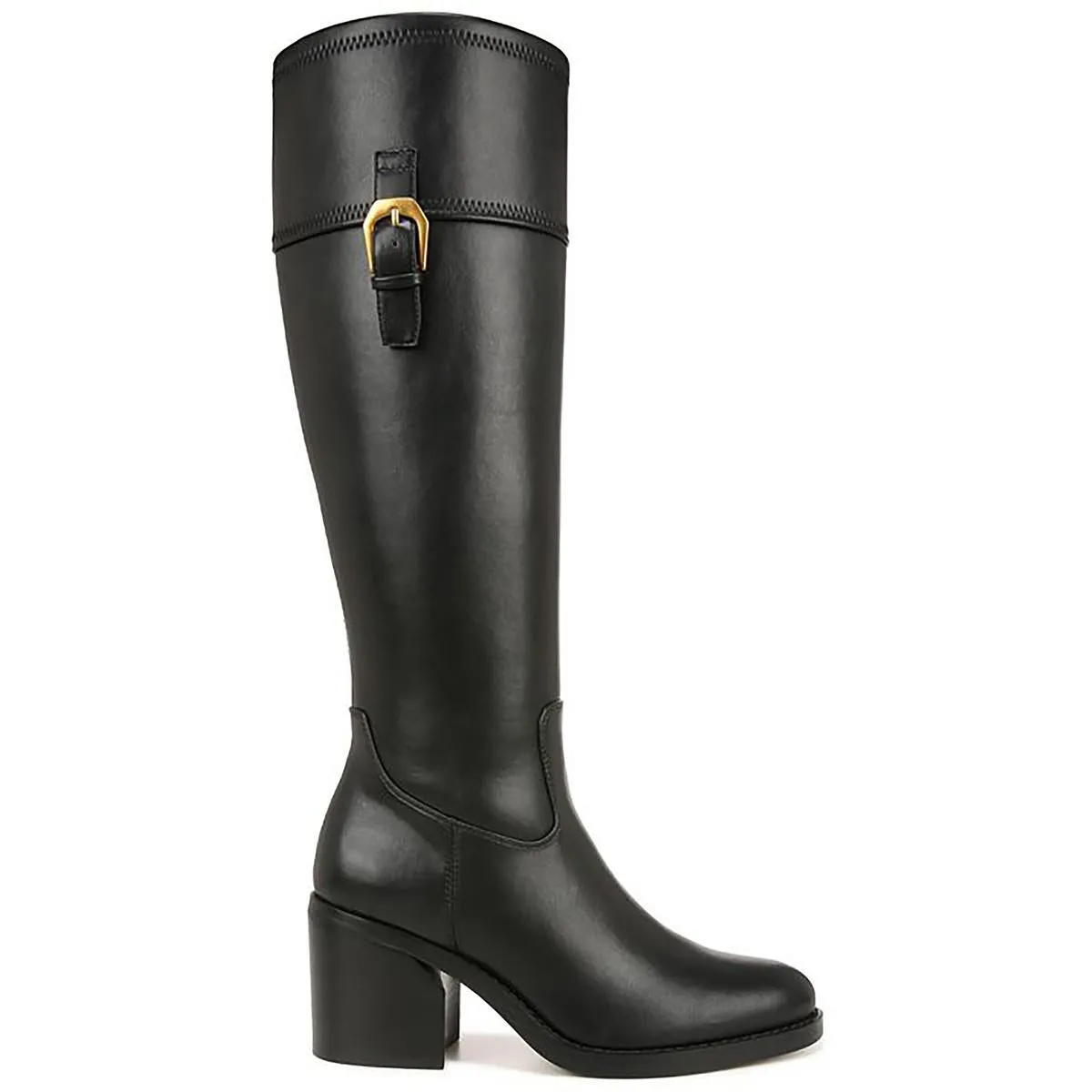 Adabella Womens Faux Leather Zipper Knee-High Boots