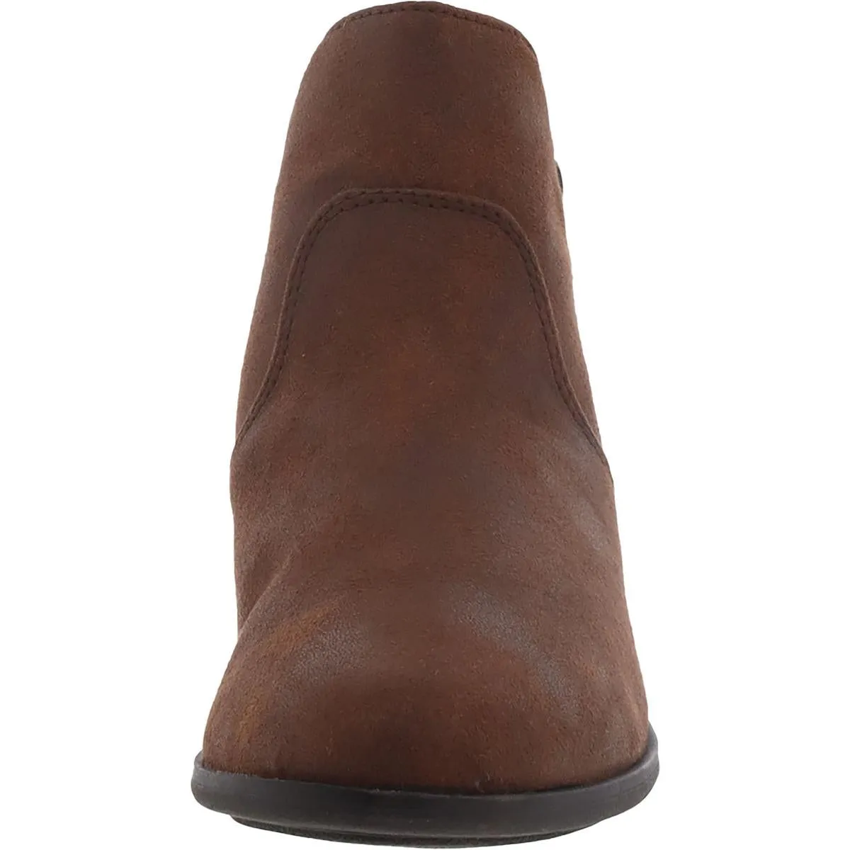Adeline Womens Block Heel Almond Toe Ankle Boots