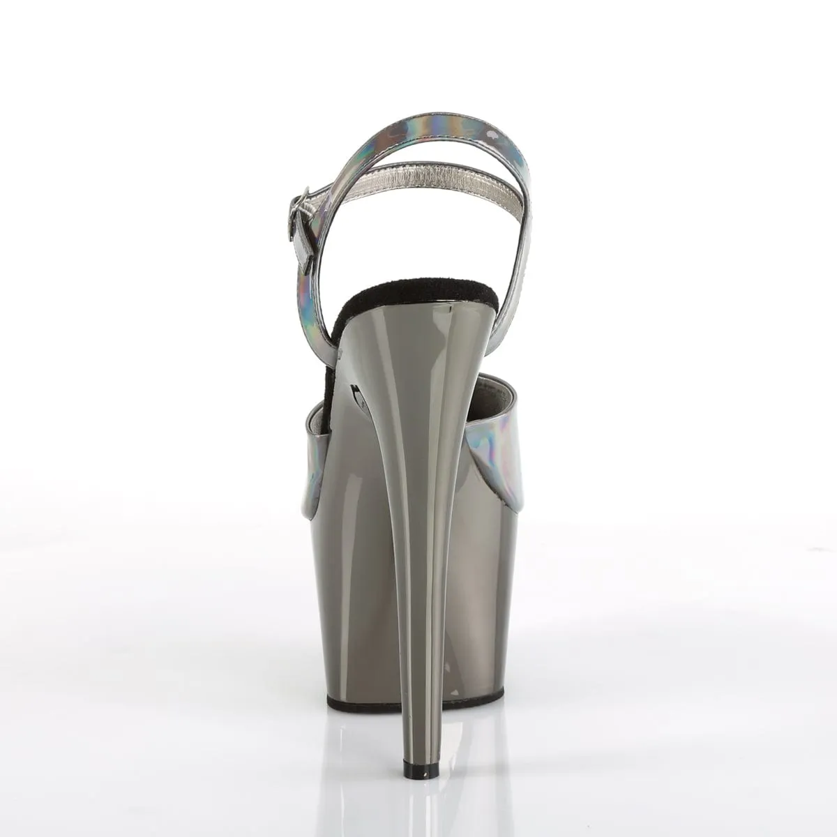 ADORE-709HGCH Pewter Hologram Sandals