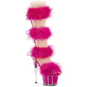 ADORE-728F Clear-Hot Pink Fur/M