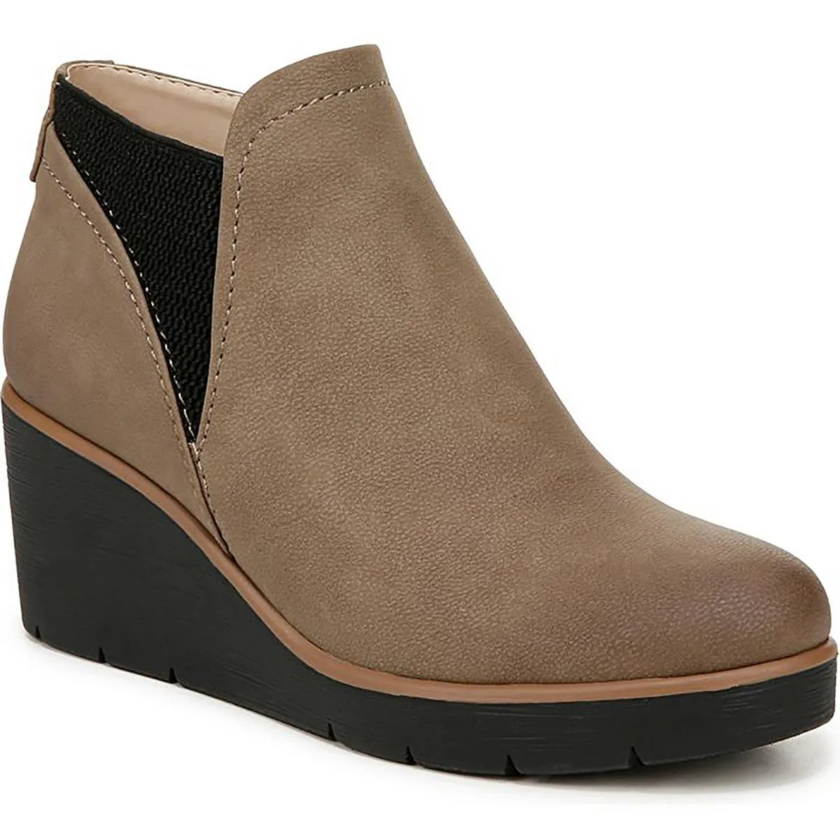 Affirm Womens Faux Leather Ankle Booties