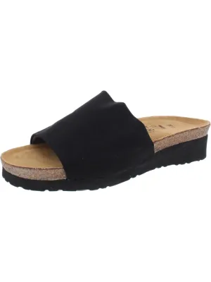 Alana Womens Leather Slip On Pool Slides