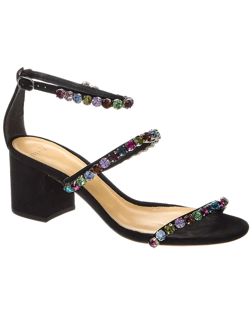 Alexandre Birman Alexa Crystals 60 Suede Sandal