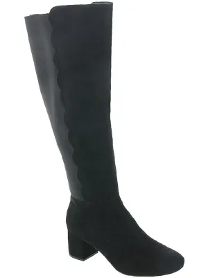 Alix Womens Faux Suede Tall Over-The-Knee Boots
