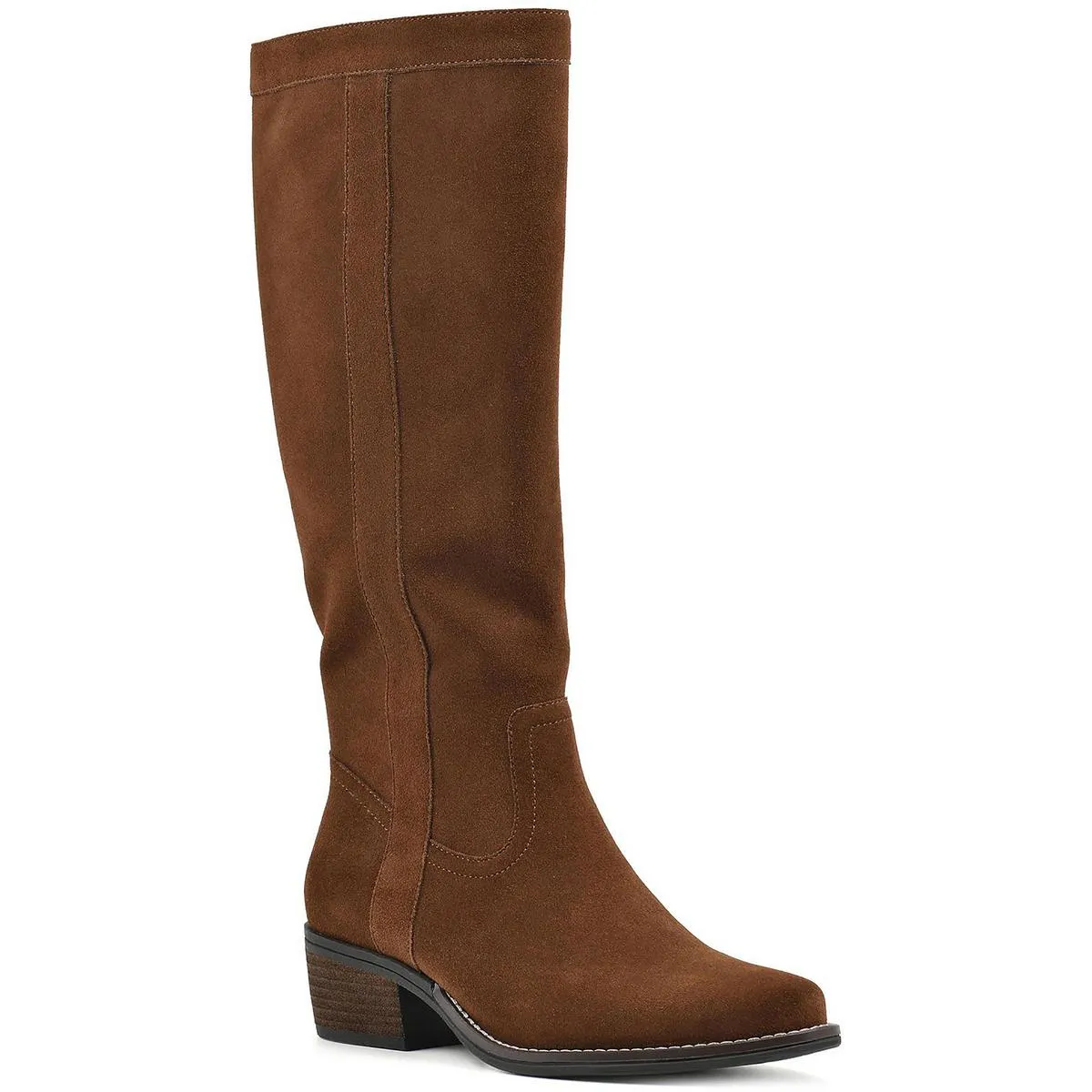 Altitude Womens Suede Western Knee-High Boots