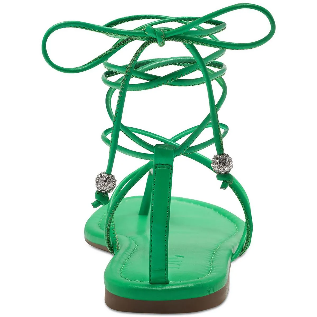 Amilie Womens Faux Leather Round Toe Strappy Sandals
