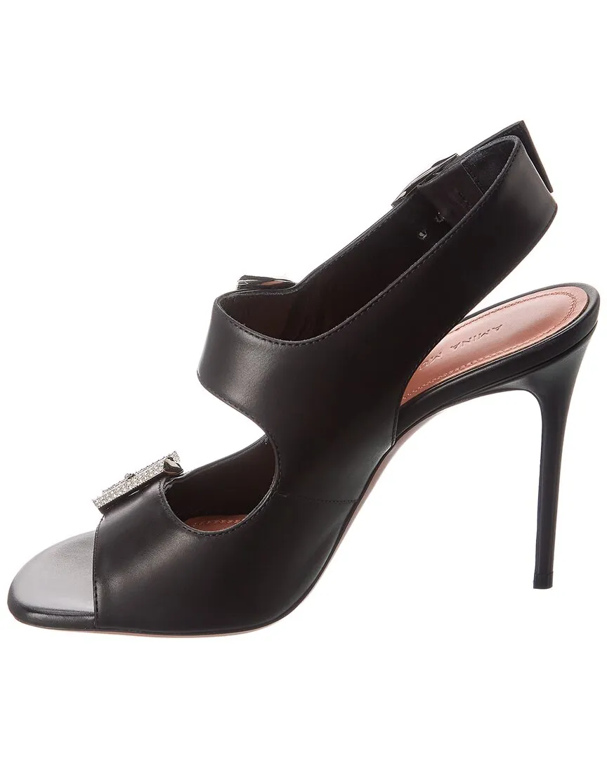 Amina Muaddi Marni Leather Sandal