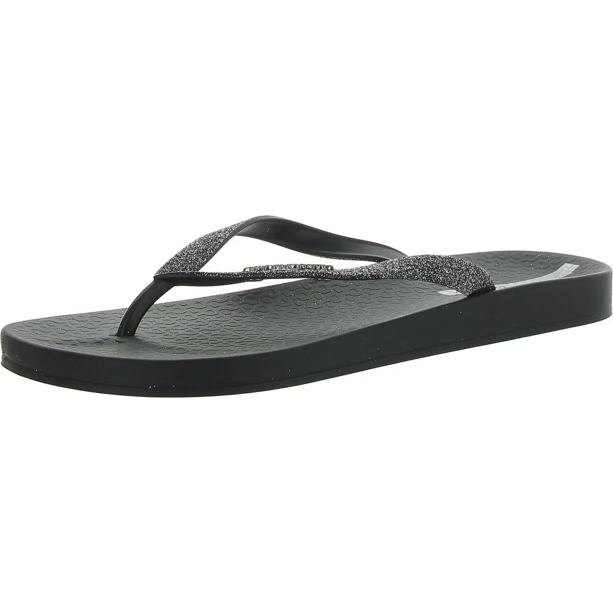 Ana Womens Glitter Footbed Flip-Flops