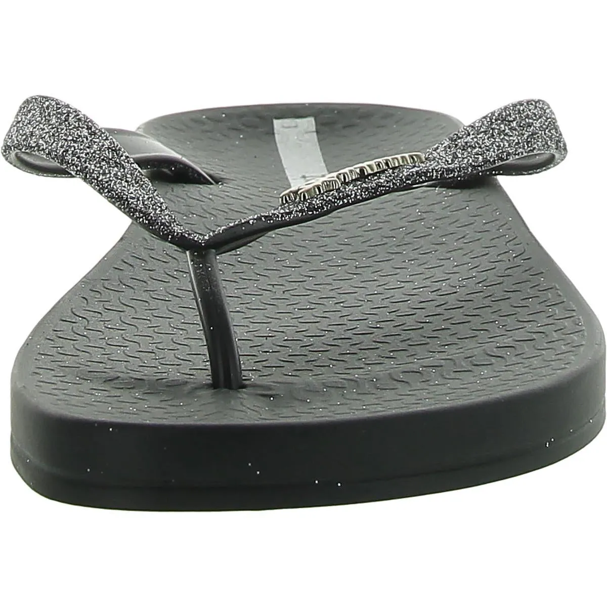 Ana Womens Glitter Footbed Flip-Flops