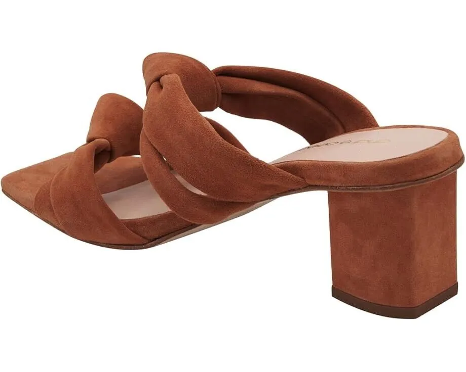 Andre Assous Darling AA3DAR62-262 Women 10 Brown Suede Slip On Block Heel ZPO252 (Brown,10)
