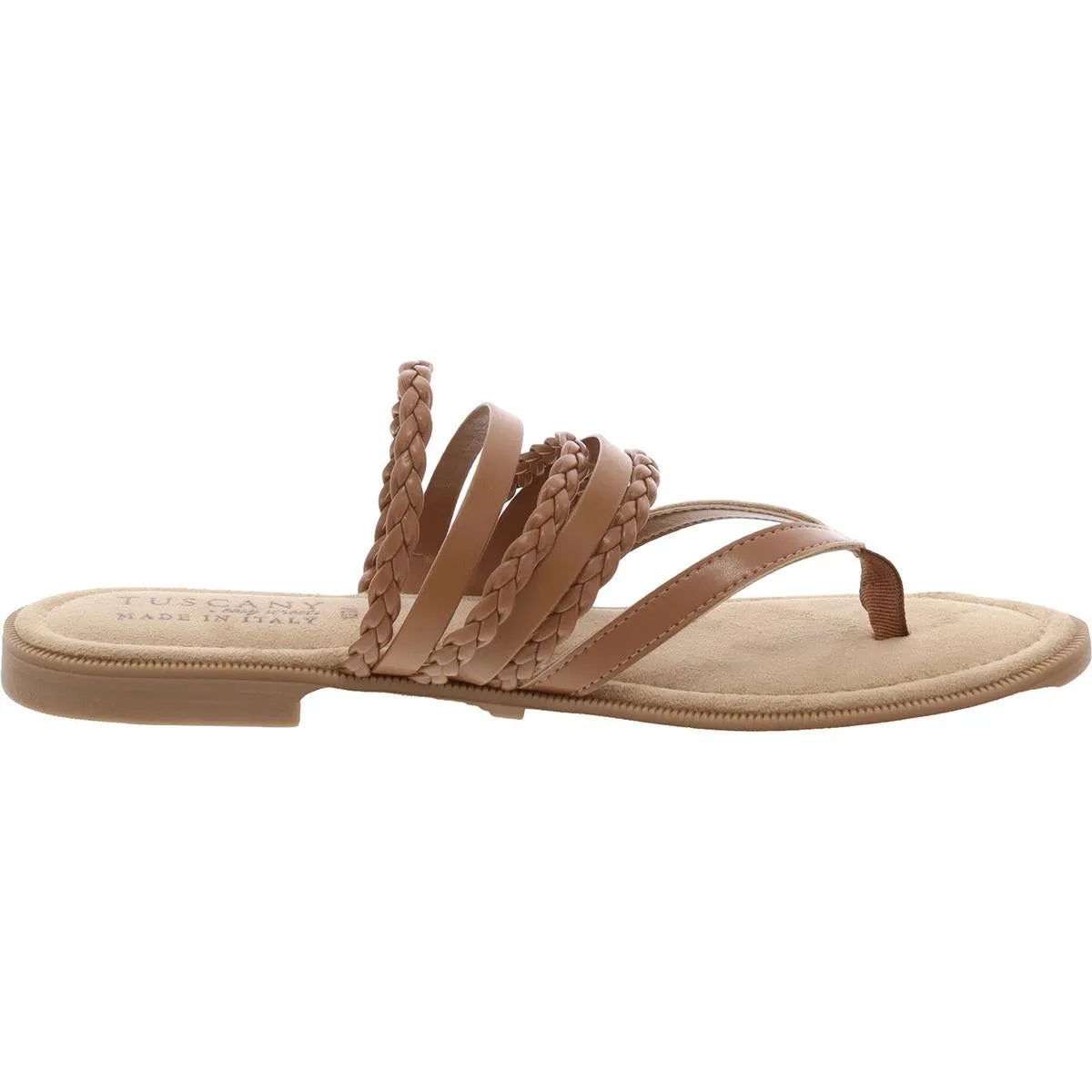 Anji Womens Braided Manmade Strappy Sandals