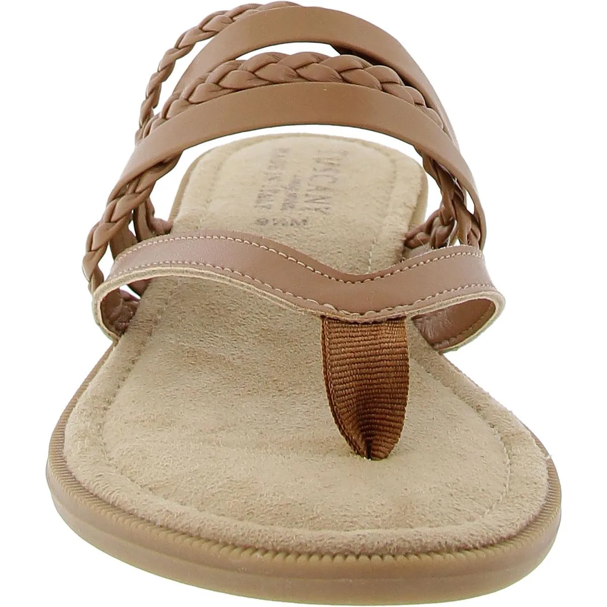 Anji Womens Braided Manmade Strappy Sandals