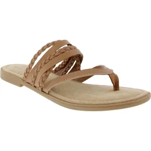 Anji Womens Braided Manmade Strappy Sandals