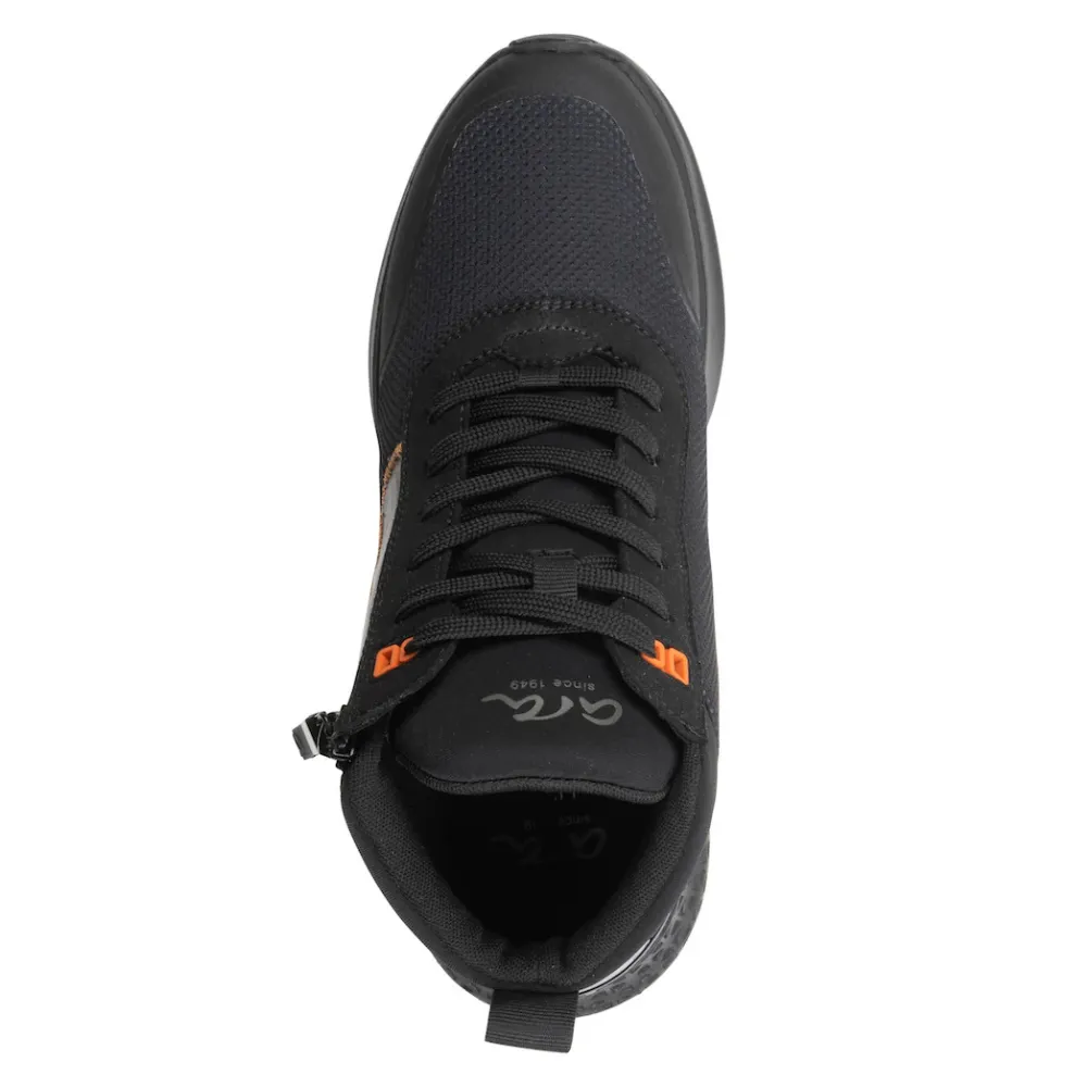 Ara Marne Hydrophobic Zip High Top Black Boot Sneaker (Women's)