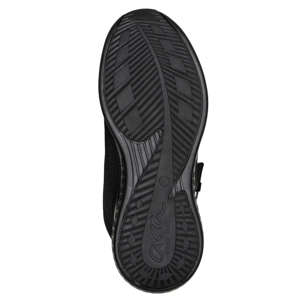 Ara Marne Hydrophobic Zip High Top Black Boot Sneaker (Women's)