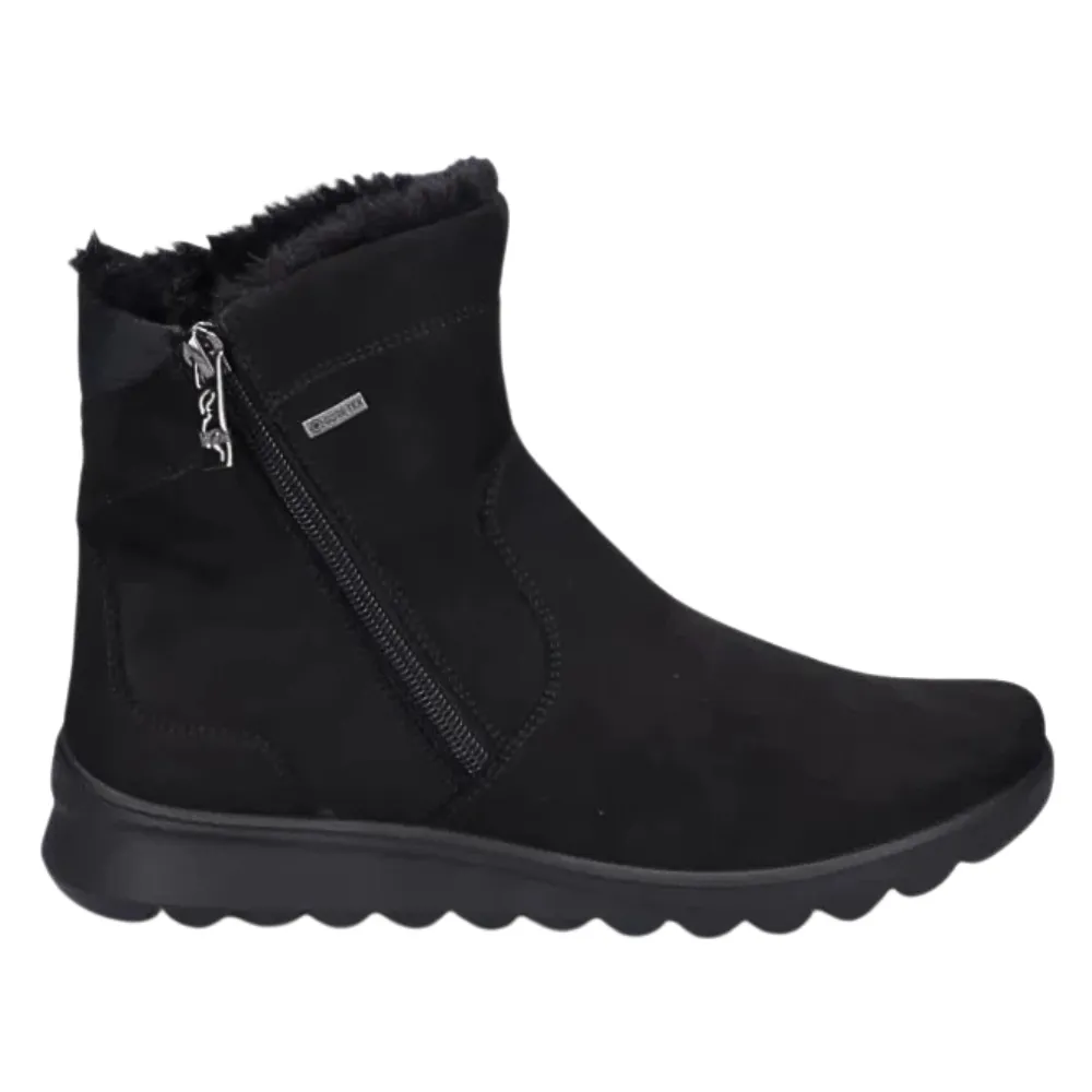 Ara Tracy Black Suede Boot (Women's)
