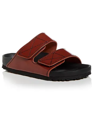 Arizona PS Womens Leather Footbead Slide Sandals