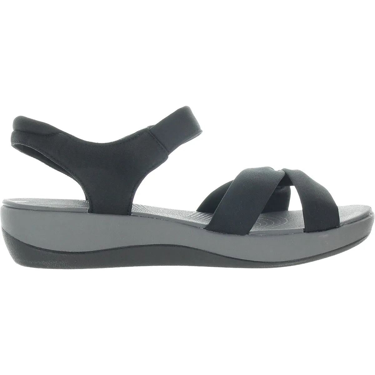 Arla Shore Womens Adjustable Textured Wedge Sandals