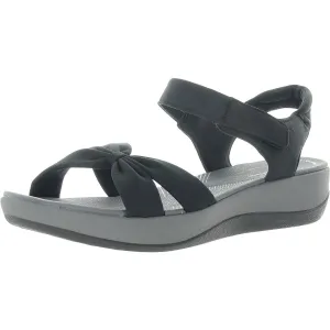 Arla Shore Womens Adjustable Textured Wedge Sandals