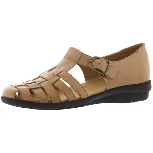 Aruba Womens Leather Woven Fisherman Sandals