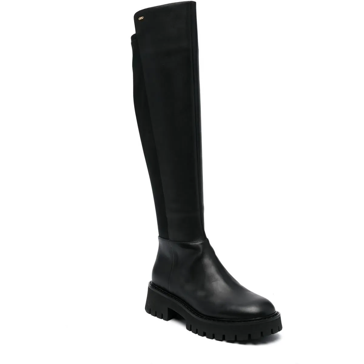 Asher Womens Zipper Leather Over-The-Knee Boots
