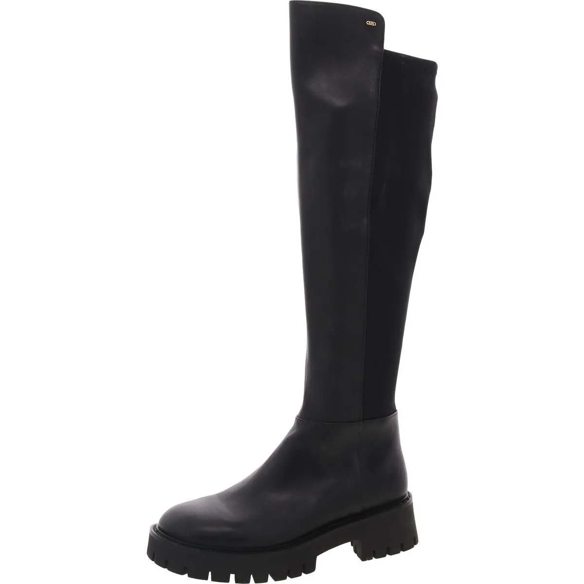 Asher Womens Zipper Leather Over-The-Knee Boots