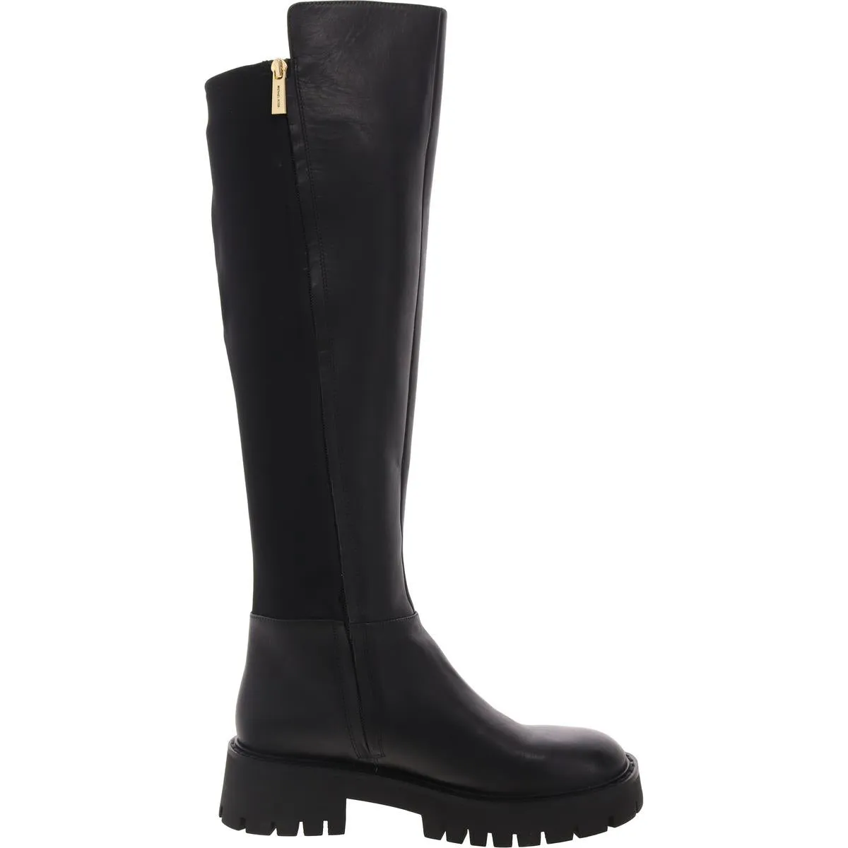 Asher Womens Zipper Leather Over-The-Knee Boots