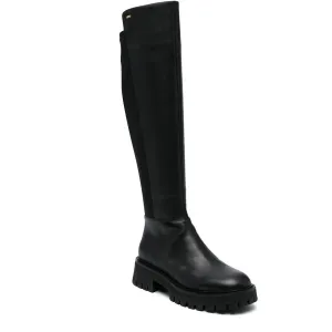 Asher Womens Zipper Leather Over-The-Knee Boots