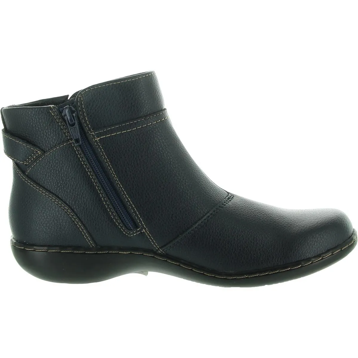 ASHLAND MABEL Womens Laceless Leather Ankle Boots
