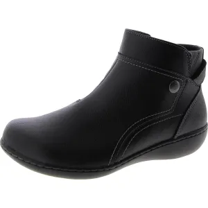 ASHLAND MABEL Womens Leather Zipper Ankle Boots
