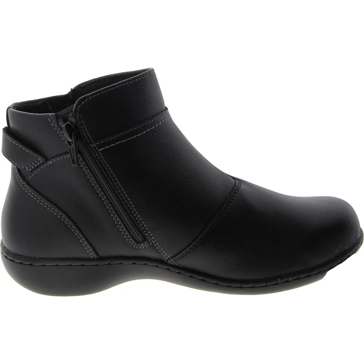 ASHLAND MABEL Womens Leather Zipper Ankle Boots
