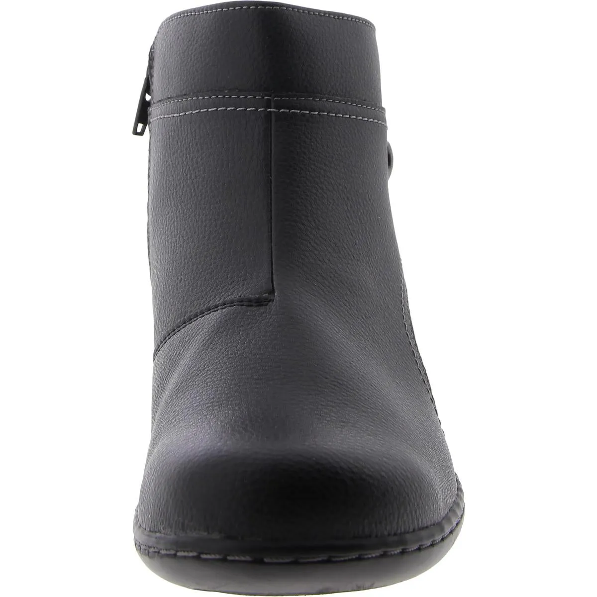 ASHLAND MABEL Womens Leather Zipper Ankle Boots